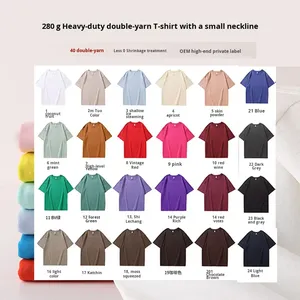 T-Shirt Unisex a Maniche Corte in Cotone a Fibra Lunga 40s, 280g, Stile Vintage per Streaming Live, Marca Trendy Alternativa - Product Image 2