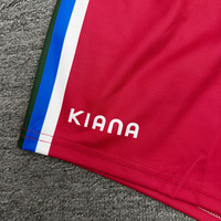 Celana Pendek Sepak Bola Sublimasi Custom, Celana Olahraga Training dengan Garis Samping, Pinggang Elastis, untuk Seragam Tim