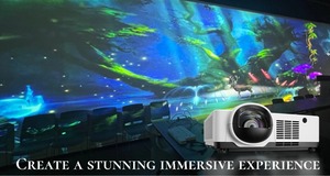 Projecteur laser 3LCD SMX 6000 lumens à courte focale pour <span class=keywords><strong>projection</strong></span> immersive à courte distance en intérieur, idéal pour les restaurants et la <span class=keywords><strong>projection</strong></span> <span class=keywords><strong>de</strong></span> dîners - Product Image 2