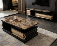 Meuble TV moderne pour salon, table basse, armoire de rangement au design confortable pour hôtel et villa