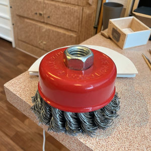 Sikat baja daya industri tugas berat 75mm cangkir sikat kawat baja karbon kualitas tinggi sudut penggiling pemoles baru - Product Image 5