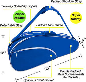 Échantillon gratuit Fabrication Sac de tennis de qualité supérieure Sac de raquette de paddle-tennis Sac de sport Sac à dos de sport Sac étanche pour l'extérieur - Product Image 6