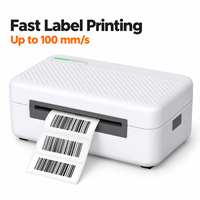 Imprimante d'étiquettes thermiques USB IP-805 3 pouces 203 dpi 100 mm/s, imprimante de codes-barres de bureau blanche en stock pour la vente au détail et l'entreposage