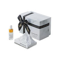 Diffuseurs d'huiles essentielles sans eau en céramique de luxe LunaLith en gros, 10 ml, avec logo personnalisé, pour la décoration de la maison, utilisation dans le salon de luxe
