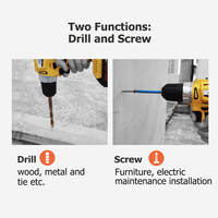 Tungfull perceuse électrique sans fil, ensemble d'outils électriques, Mini tournevis électrique, perceuse à main en aluminium