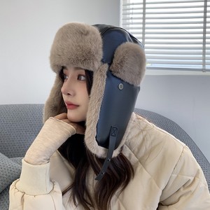 Da Người Đàn Ông Phụ Nữ Dày Ấm Nga Earflaps Mùa Đông <span class=keywords><strong>Trapper</strong></span> <span class=keywords><strong>Hat</strong></span> Ngoài Trời Trượt Tuyết Đi Xe Đạp Nhung Mùa Đông Bằng Chứng Aviator Mũ - Product Image 6