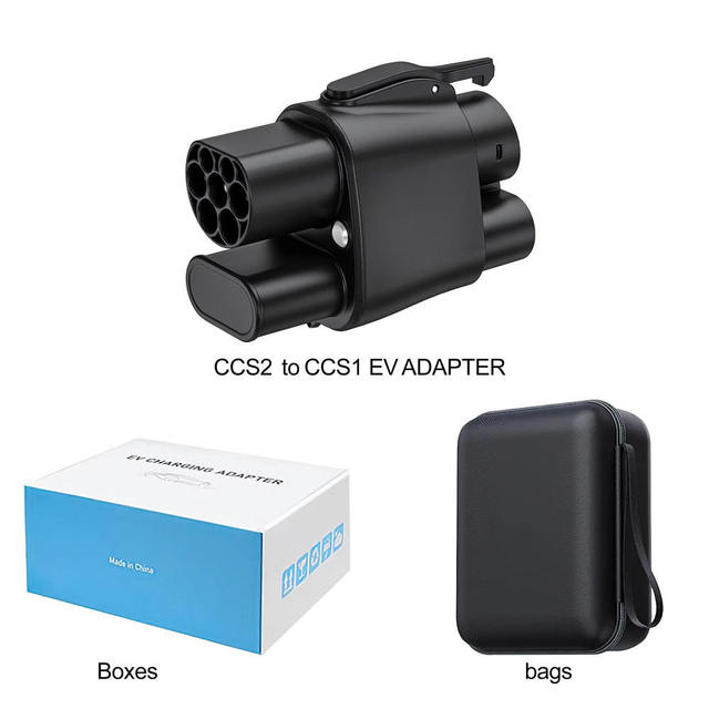 TARY CCS2 Type2 to CCS1 J772 EV Charger Adapter AC/DC Dual Mode IP54 Rated 500-1000V DC/250V AC 400A/32A