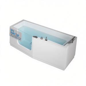 อ่างอาบน้ำไอริส 160 x 70 ซม. ด้านซ้าย พร้อมโครงและก๊อกน้ำ สำหรับผู้สูงอายุ - Product Image 2