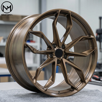 Jantes de voiture personnalisées forgées Maxtera de style P201 pour Porsche 911 Taycan Audi R8 RS6 RS7 BMW M3 M4 M8 Tesla Model S Plaid, jantes en alliage