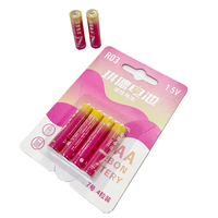 4 Buah Baterai Blistercard LR03 AAA Ultra Digital 1.5v Aaa Am4 Lr03 Baterai Primer Seng Karbon