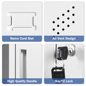 Storage Iron Steel 12-<b>Door</b> Electronic <b>Lock</b> Locker with Modern Classic Design - Product Image 5