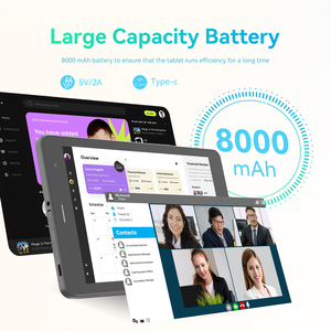 C Idea 8 Inch Tablet PC Android 15 Wi-Fi Capacitive Screen Resolution Drop Resistance Entertainment and Business Use (Black) - Product Image 5