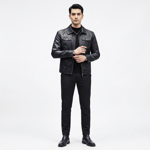 High Street Style <b>Slim</b> <b>Fit</b> Winter <b>Jacket</b> High Quality Woven Fabric Hooded Stand Collar Pattern Breathable <b>jacket</b> for men - Product Image 1