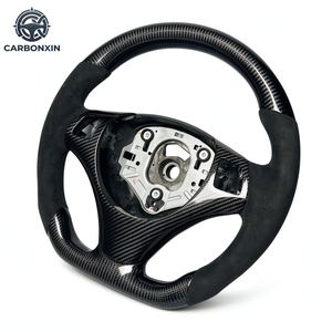 Volante Deportivo Personalizado de Fibra de Carbono Genuina y Cuero para E82/E87/E88/E90/E91/E92/E93 M3 - Product Image 2