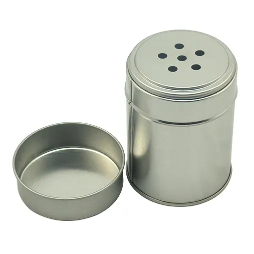 Stainless Steel Dredge Salt Sugar Spice Pepper Shaker Seasoning Spice Shaker Tin