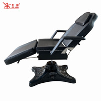 Fauteuil de pédicure hydraulique avec fonction de massage, équipement professionnel de spa pour les pieds, siège inclinable de salon de beauté avec repose-pieds