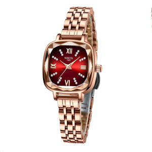 NIBOSI, reloj deportivo informal de cuarzo para mujer de alta calidad, correa de acero inoxidable, reloj versátil de moda resistente al agua - Product Image 1