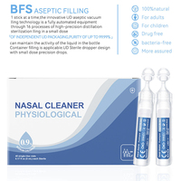 Solution saline hypertonique stérile à 0,9 % de chlorure de sodium à marque privée pour le lavage nasal et le soulagement de la rhinite