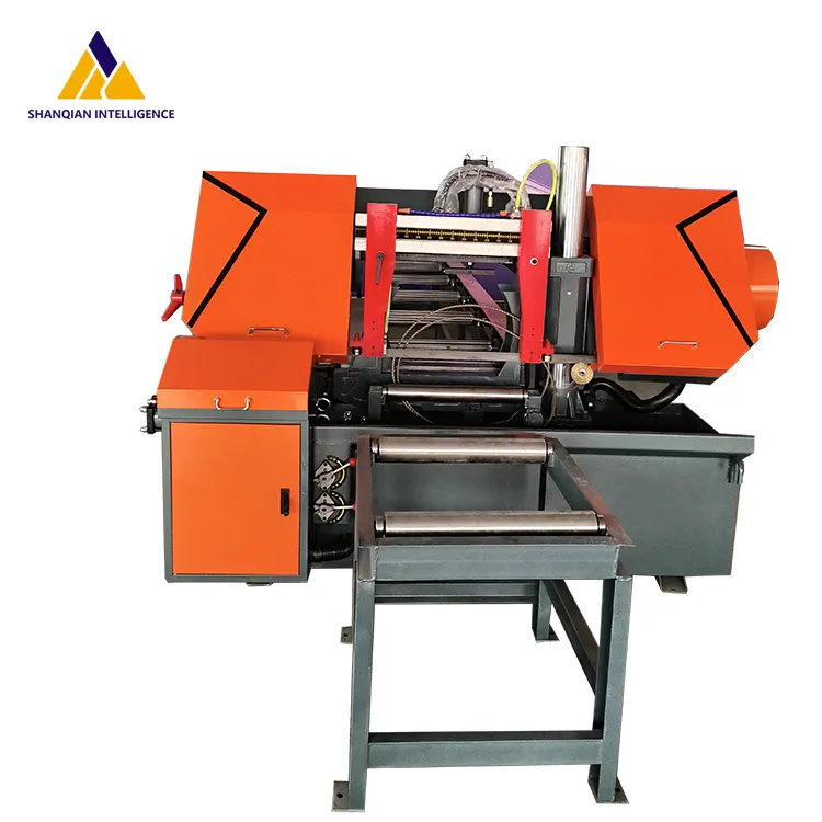 Automatic Metal Sawing and Rebar sawing with Metal band saw cutting Machine