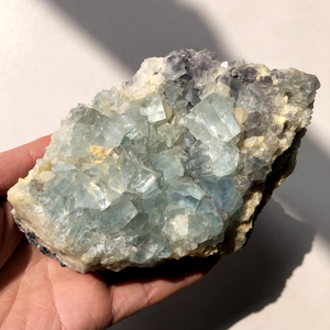 Raw Crystal Cluster Mineral Purple Fluorite Cluster Specimen for Home Decoration - Product Image 5
