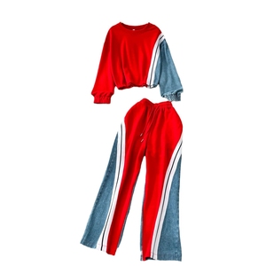 Afrika tarzı yaz rahat yeni spor Jogger baskılı uzun kollu bol tişört pantolon seti dantel Vintage dekorasyon - Product Image 4