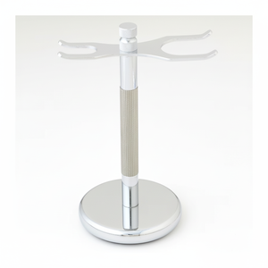 Soporte de Latón para Afeitado con Agarre Negro y Dorado, Práctico Soporte para Maquinilla y Brocha para Barbería y Cuidado de la Barba - Product Image 6
