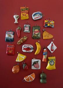 Vase de simulation 3D créatif, <span class=keywords><strong>sac</strong></span> à snack, chips de pommes de terre, pain, pendentif <span class=keywords><strong>banane</strong></span>, breloque en acier inoxydable pour bijoux à bricoler soi-même, accessoires - Product Image 5