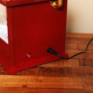 Tourne-disque antique de phonographe en forme de père Noël rétro classique avec <span class=keywords><strong>neige</strong></span> LED pour produit de gros de Noël dans une boîte de Noël festive - Product Image 2