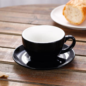 Juego <span class=keywords><strong>de</strong></span> Taza y Platillo <span class=keywords><strong>de</strong></span> Cerámica <span class=keywords><strong>de</strong></span> Color <span class=keywords><strong>de</strong></span> 150 ml <span class=keywords><strong>para</strong></span> Capuchino, Taza <span class=keywords><strong>de</strong></span> Café Personalizable, Ideal <span class=keywords><strong>para</strong></span> Uso en Hoteles y Restaurantes - Product Image 4