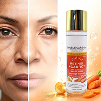 Double Soin 4-en-1 Rétinol Carotte Vitamine E Huile Fraîche 200ml SPF50+ Anti-rides Réparation Naturelle Éclaircissant Correcteur Cutané Tous Types de Peau