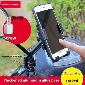 Staffa di navigazione per telefono antiurto supporto per cruscotto moto bici elettrica per pilota a pedali per auto - Product Image 2