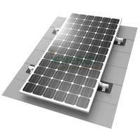 Sistem Pemasangan Panel Surya Atap Genteng Aspal IENERGY ING-FSB, Kit Pengait Logam Anti Air dengan Kaki L, Pelat Penyambung Surya, Solusi PV