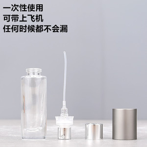 Hot <b>Empty</b> Cylinder <b>Glass</b> Spray <b>Bottle</b> 10ml 15ml Crimp Black Cap <b>Glass</b> Perfume <b>Bottles</b> - Product Image 6
