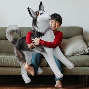 MAKE WAVES Husky Gonflable Réaliste en PVC Imperméable, Décoration Géante et Jouet Réaliste pour Fêtes et Décoration Intérieure - Product Image 5