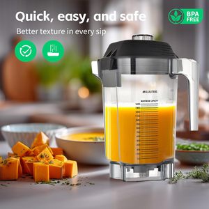 Gobelet-mixeur en plastique PC de 48 oz pour smoothie, pot, jarre pour la remplacement de la pièce <span class=keywords><strong>Vita</strong></span> <span class=keywords><strong>mix</strong></span> pour les mixeurs - Product Image 5