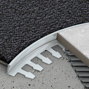 Niuyuan nhà sản xuất tùy chỉnh uốn cong sàn quá trình chuyển đổi nhôm linh hoạt ngói cạnh <span class=keywords><strong>TRIM</strong></span> cho thảm - Product Image 2