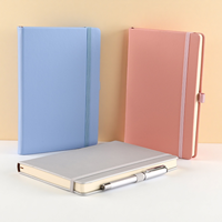Carnet A5 en cuir PU personnalisable avec spirale, prêt pour les affaires, avec sangle élastique, logo imprimé, livre personnalisé