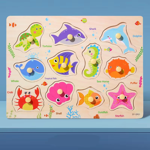 Rompecabezas Educativo <span class=keywords><strong>de</strong></span> Dinosaurios <span class=keywords><strong>para</strong></span> Niños, Tablero <span class=keywords><strong>de</strong></span> <span class=keywords><strong>Madera</strong></span> con Frutas y Verduras, Rompecabezas <span class=keywords><strong>de</strong></span> Plástico con Alfabeto <span class=keywords><strong>para</strong></span> Niños <span class=keywords><strong>de</strong></span> 2 a 4 Años - Product Image 6