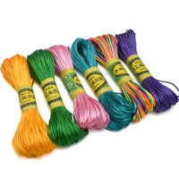 31 couleurs 1.5mm queue de rat Satin tresse Nylon tissage cordon chinois noeud perles fil artisanat fil pour la fabrication de bijoux