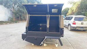 หลังคาแคมป์ปิ้งสำหรับรถขับเคลื่อน 4 ล้อ วัสดุอลูมิเนียมอัลลอยด์ พร้อมกล่องสำหรับสัตว์เลี้ยง สำหรับรถ Ranger Ute กันน้ำ - Product Image 6