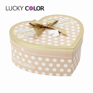 Wholesale Printing Festival Heart Shaped Rigid Paper Box Candy Chocolate White Gift Boxes