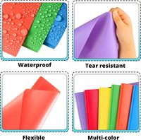 Porte-documents en plastique robuste avec 3 anneaux et 2 pochettes pour le bureau, l'école, la maison et les entreprises