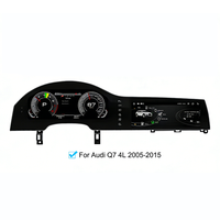 Moniteur GPS Android double écran 12,3 pouces pour Q7 4L 2005-2015, écran QLED HD, affichage central du tableau de bord, compteur automobile