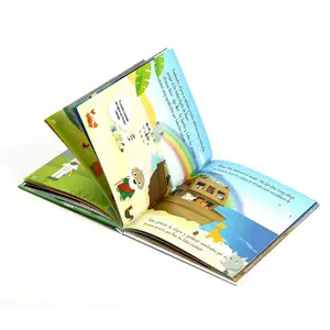كتاب مطبوع عليه رسوم كرتونية مخصص للأطفال غطاء صلب للأطفال