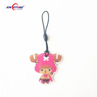 Gantungan Kunci Epoxy RFID NFC Kartun Tag Epoxy RFID Bentuk Kustom T5577 LF untuk Pelacak Anak