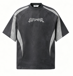 เสื้อยืดพิมพ์ลายสตรีทแบนด์วินเทจ ทรงหลวมใส่สบายสำหรับฤดูร้อน ยูนิเซ็กซ์ ผ้าฝ้ายปิเก้ 100% ปักลาย 3 มิติ แขนสั้นทรงดรอปโชว์เดอร์ รุ่น Star Code - Product Image 5