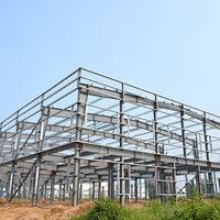 Atelier préfabriqué moderne à structure métallique, kit de hangar préfabriqué durable à ossature métallique, vente chaude