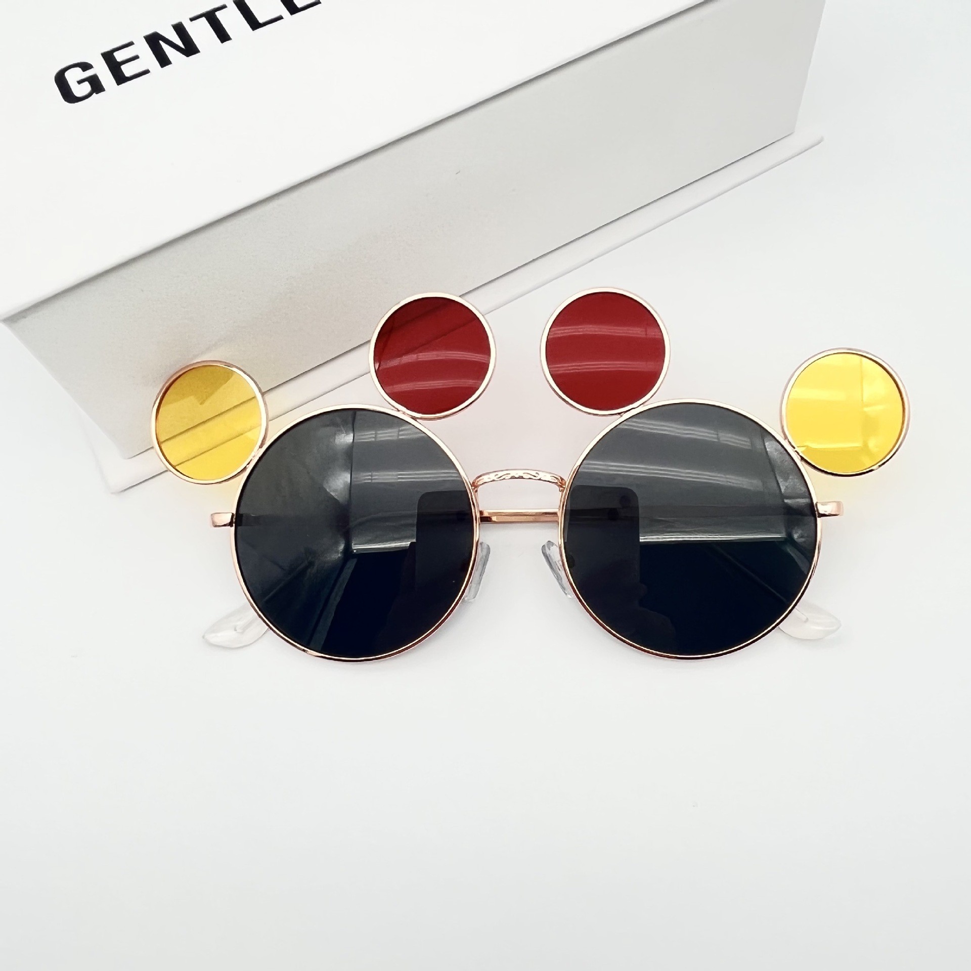 Gold Grey - red yellow