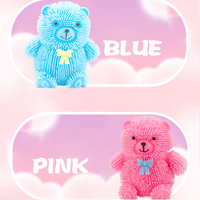 Vente en gros de balles anti-stress en PU multicolores en forme d'ours, personnalisables avec logo, pour enfants et adultes, Noël