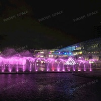 Fuente de Agua Musical para Exteriores con Luces LED RGB y Acero Inoxidable, Diseño Nuevo, Venta al Por Mayor